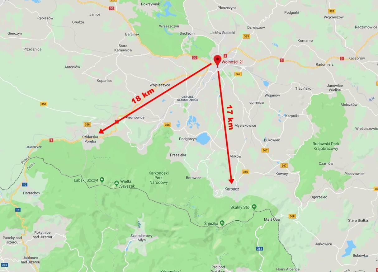 Wolnosci 21 Jelenia Gora Lejlighed Eksteriør billede